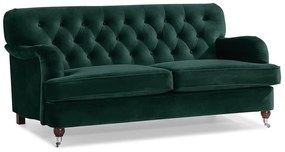 Καναπές chesterfield Bloomington A135, Αριθμός θέσεων: 2, 167x98x78cm, Ταπισερί, Πόδια: Ξύλο | Epipla1.gr