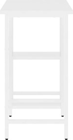 vidaXL Γραφείο Υπολογιστή Λευκό 80 x 40 x 72 εκ. από MDF και Μέταλλο