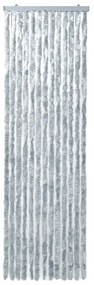 vidaXL Σήτα - Κουρτίνα Πόρτας Λευκό / Γκρι 56 x 185 εκ. από Σενίλ