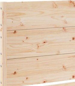 vidaXL Πλαίσιο Κρεβατιού Μακρύ Χωρίς Στρώμα 100x220 εκ Μασίφ Ξύλο