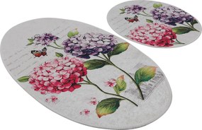 Bathmat Set (2 Pieces) Ortanca Multicolor