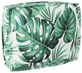 vidaXL Μαξιλάρι παλέτας για πλάτη Floral Μοτίβο φύλλων 50 x 40 x 12 cm