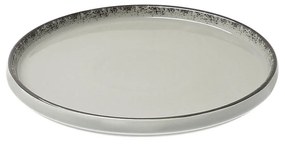 Πιάτο Ρηχό Πορσελάνινο Κάθετο Χείλος Pearl Grey 21cm - Estia