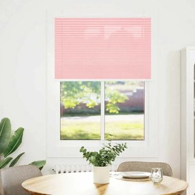 vidaXL Πλισέ Στόρι Ροζ 95x100 εκ. Πλάτος Υφάσματος 94,4 εκ. Πολυεστέρας