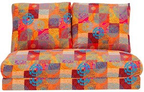 Πουφ Διθέσιο Αναδιπλούμενο Taida 859FTN2705 120x68x62cm Multi