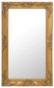 Καθρέφτης Τοίχου με Μπαρόκ Στιλ Χρυσός 50 x 80 εκ.