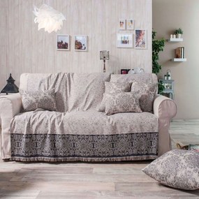 Ριχτάρι Firenze 09 Dark Grey Teoran Διθέσιο 180x250cm Cotton-Polyester