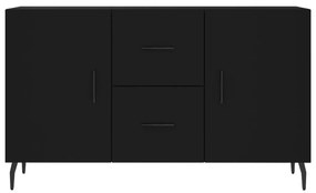 Ντουλάπι Μαύρο 100x36x60 εκ. από Επεξεργασμένο Ξύλο - Μαύρο