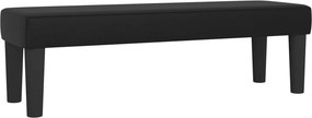 vidaXL Κρεβάτι Boxspring με Στρώμα Μαύρο 140x200εκ.από Συνθετικό Δέρμα