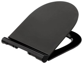 Καπάκι Λεκάνης Soft Close (45x36.5) F-V Thin Black 174912B