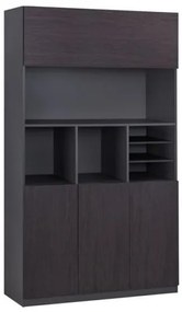 ΒΙΒΛΙΟΘΗΚΗ ΓΡΑΦΕΙΟΥ ΕΠΑΓΓΕΛΜΑΤΙΚΗ ROSEWOOD HM2088 120Χ40Χ200Υ εκ.