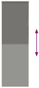 Ρολέρ Μπλακάουτ γκρί 80x230 cm Πλάτος υφάσματος 75,7 cm 4011202