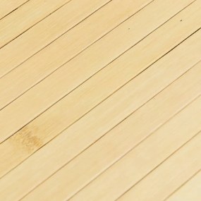 Χαλί Τετράγωνο Ανοιχτό Φυσικό 100 x 100 εκ. Μπαμπού - Μπεζ