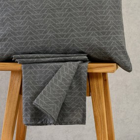 Σετ Σεντόνι Με 2 Μαξιλαροθήκες Βαμβακερό Υπέρδιπλο Με Λάστιχο 160x200+32εκ. Paris Anthracite Ultra Line Mini Melinen 20005564