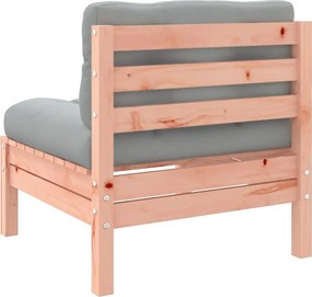 vidaXL Καναπές Κήπου Σετ 3 Τεμ. Μασίφ Ψευδοτσούγκα Ελάτης Μαξιλάρια