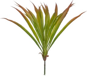 GloboStar® CORDYLINE 78229 Τεχνητό Φυτό Κορδιλύνη - Μπουκέτο Διακοσμητικών Φυτών - Κλαδιών με Φύλλωμα Πράσινο - Κόκκινο Υ34cm