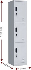 Μεταλλικός φοριαμός Damian 3D Slim