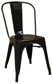 Καρέκλα Relix Black Ε5191,1 45Χ51Χ85 cm Metal