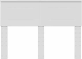 vidaXL Κεφαλάρι Λευκό 120 cm Επεξεργασμένο ξύλο