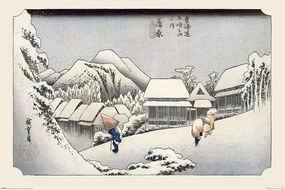 Αφίσα Hiroshige - Kambara, Hiroshige Utagawa