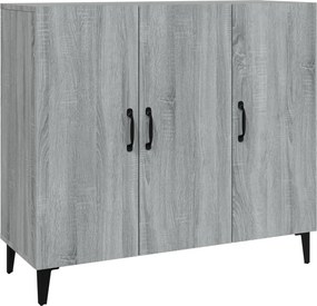 vidaXL Ντουλάπι Γκρι Sonoma 90 x 34 x 80 εκ. από Επεξεργασμένο Ξύλο