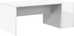 vidaXL Τραπεζάκι σαλονιού Λευκό 90 x 45 x 35 cm Επεξεργασμένο ξύλο
