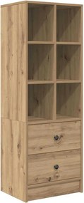 vidaXL Γραφείο με συρτάρι με ράφι με αποθήκευση 2 pcs Artisan Oak