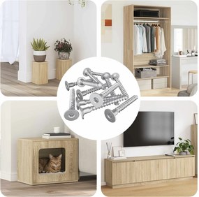 vidaXL Βίδες Επιβεβαίωσης 12 pcs Ασημί Ø5 x 40 mm Μέταλλο