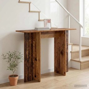 vidaXL Τραπέζι κονσόλας Παλαιωμένο ξύλο 100 x 30 x 75 εκ