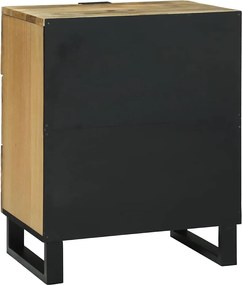 vidaXL Κομοδίνο Φυσικό 50 x 33 x 62 εκ. Επεξεργασμένο Ξύλο