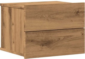 vidaXL Κομοδίνο Επιτοίχιο Αρτισιανή Δρυς 40x32x30 εκ