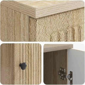 vidaXL Γραφείο Sonoma Δρυς Επεξεργασμένο Ξύλο 142,5 x 50 x 75 εκ.