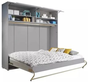 Ντουλάπι Concept Pro Lenart AH112, Γκρι, 58x215cm, Ο αριθμός των θυρών: 246cm, 56 kg, Πλαστικοποιημένη μοριοσανίδα | Epipla1.gr