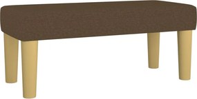 vidaXL Κρεβάτι Boxspring με Στρώμα Σκούρο Καφέ 90x200 εκ. Υφασμάτινο
