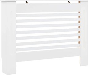 vidaXL Κάλυμμα Καλοριφέρ Λευκό 112 x 19 x 81,5 εκ. από MDF