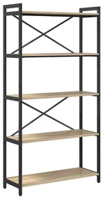 vidaXL Βιβλιοθήκη Sonoma Δρυς 80 x 30 x 153 εκ Επεξεργασμένο ξύλο