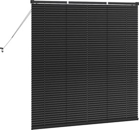 vidaXL Βενετσιάνικες Ρόδες Μαύρο 130 x 135 εκ Αλουμίνιο