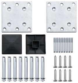 vidaXL Πάνελ Περίφραξης Γκρι 180 x 186 εκ. από WPC