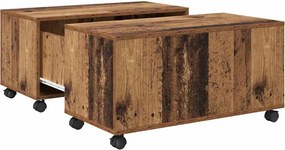 vidaXL Τραπεζάκι σαλονιού Παλιό ξύλο 75 x 75 x 38 cm
