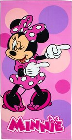 Παιδική Πετσέτα Θαλάσσης Microfiber (70x140) Dimcol Minnie 182 Pastel Lilac