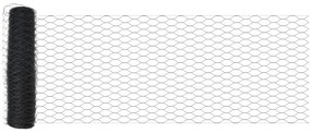 vidaXL Φράκτης Hexagon  Γκρι 0.4x50 μ Χάλυβας
