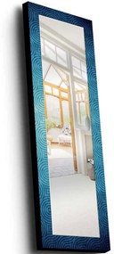 Καθρέπτης Τοίχου 755MER1197 40x120cm Multi-Blue Wallity Ξύλο,Ύφασμα