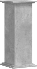 vidaXL Βάσεις Φυτών Γκρι Σκυρ. 33x33x80 εκ. Επεξεργασμένο Ξύλο