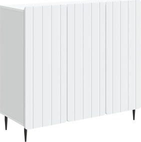 vidaXL Πλαϊνό γραφείο Λευκό 89 x 34,5 x 82 εκ. Επεξεργασμένο Ξύλο