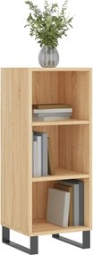 vidaXL Ντουλάπι Sonoma Δρυς 34,5x32,5x90 εκ. από Επεξεργασμένο Ξύλο