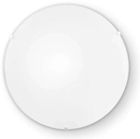 Φωτιστικό Οροφής-Πλαφονιέρα Simply 007977 30x12cm 2xE27 60W White Ideal Lux