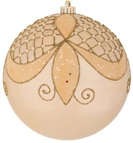Χριστουγεννιάτικο Στολίδι Περλέ 90962 25cm Champagne