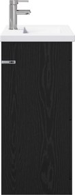 vidaXL Σετ Επίπλων Μπάνιου Μαύρη Δρυς 81 x 40 x 84,5 εκ