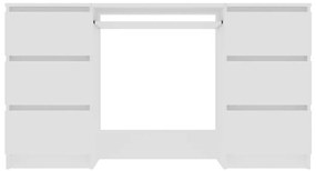 vidaXL Γραφείο Λευκό 140 x 50 x 77 εκ. από Επεξ. Ξύλο