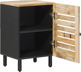 vidaXL Ντουλάπι Μπάνιου Καφέ και Μαύρο 38 x 33,5 x 58 εκ.